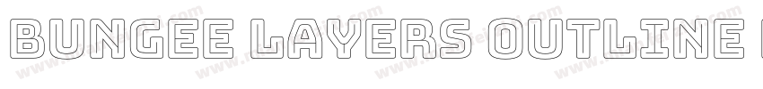 Bungee Layers Outline Regular字体转换